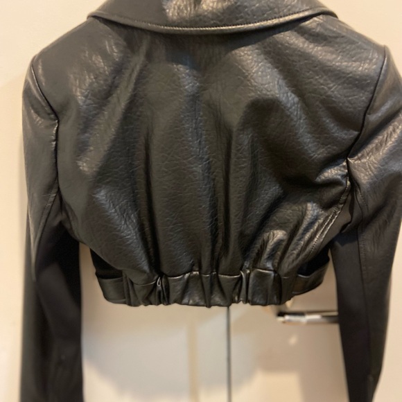 Alice & Olivia Leather Jacket NWOT - Picture 11 of 15